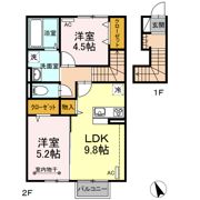 クレール Aの間取り画像