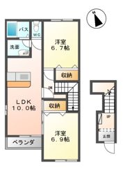 CREA（クレア）の間取り画像