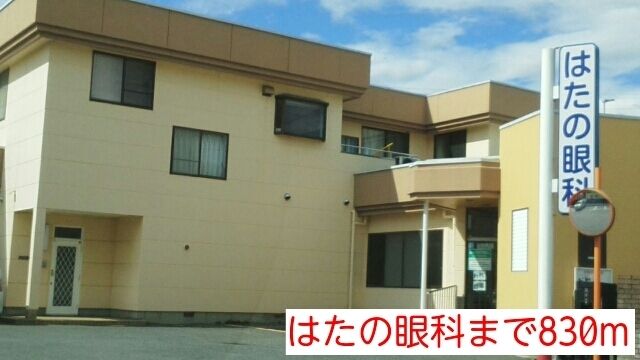 近くのはたの眼科まで830m（徒歩11分）