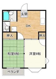 ベルプラージュ久之浜★賃料2万円キャンペーン★共益費無の間取り画像