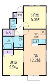 2026/3/15（仮称）双葉郡楢葉町テラスハウスAの間取り画像