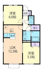 2026/3/15（仮称）双葉郡楢葉町テラスハウスBの間取り画像