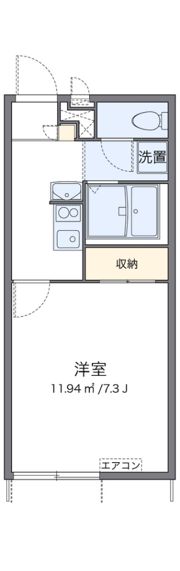 レオパレスなかじまの間取り画像