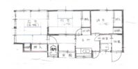 四倉町西四丁目 平屋貸家の間取り画像