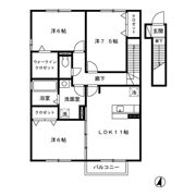 セレネティー Cの間取り画像