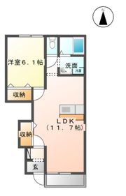 HERO北白土の間取り画像