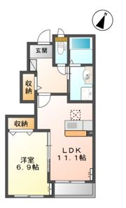 リブフラットの間取り画像