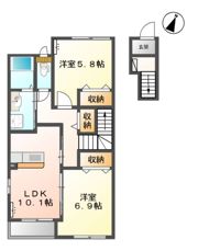 リブフラットの間取り画像