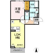 カエツリアルフィールド広野D－roomの間取り画像