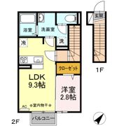 ヴィラージュ松屋の間取り画像