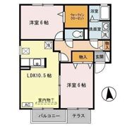 フォンテーヌ Cの間取り画像