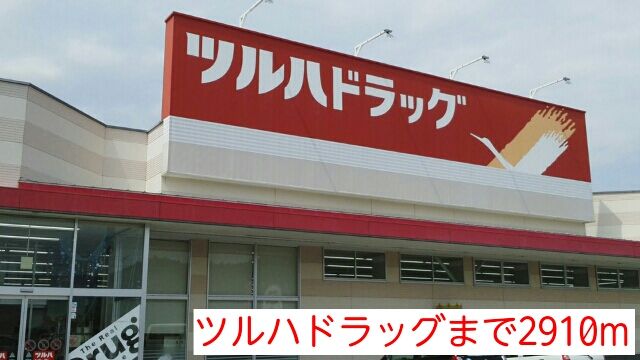 近くのツルハドラッグまで2,910m(徒歩37分)