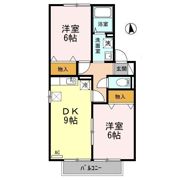 ウィルモア愛谷 Bの間取り画像