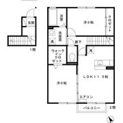シオンヒルズの間取り画像