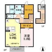 クレール・コスモの間取り画像
