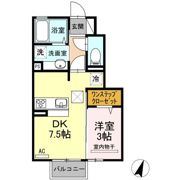 東幸富岡ハイム Bの間取り画像