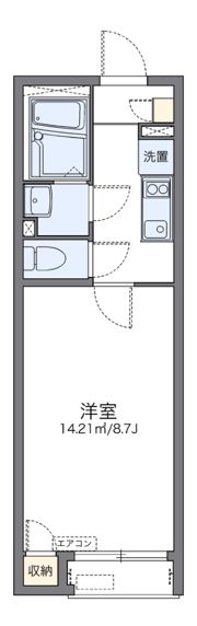 レオネクストもえぎヒルズトレスの間取り画像