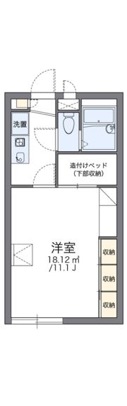 レオパレスイーストの間取り画像