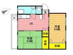 富士見町住宅23号棟の間取り画像