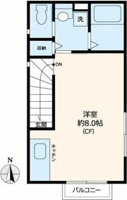 ミモザ立川の間取り画像