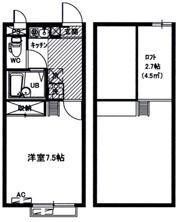 メインシティガーデン 新井弐番館の間取り画像