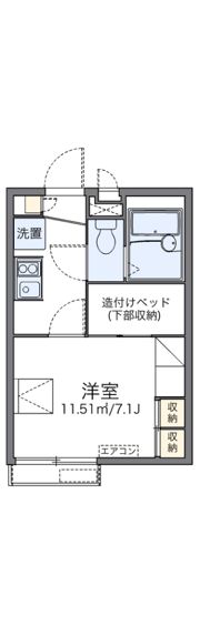 レオパレスマルベリー Kの間取り画像