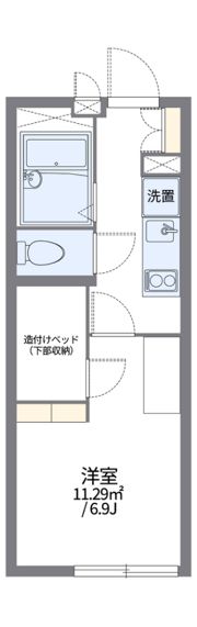 レオパレスシルバ コートの間取り画像