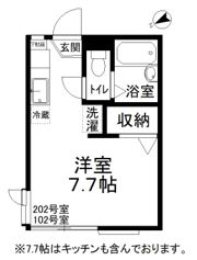 レジデンスモロオカBの間取り画像