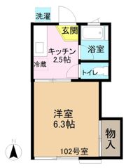 園山ハイツの間取り画像