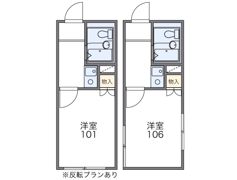 レオパレスハーモニーハイツ中野の間取り画像