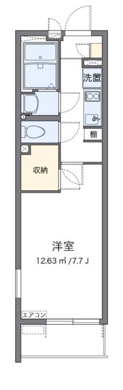 クレイノサニープレイス宮前平Lの間取り画像