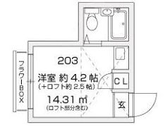 梶ヶ谷スチューデントパレスAの間取り画像