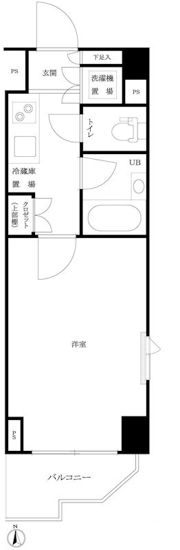 ルーブル西早稲田弐番館の間取り画像