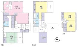 青梅市友田町一丁目戸建の間取り画像