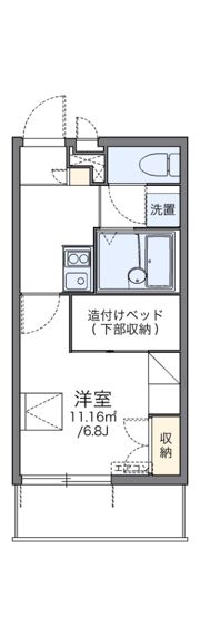 レオパレスセリオ国立の間取り画像