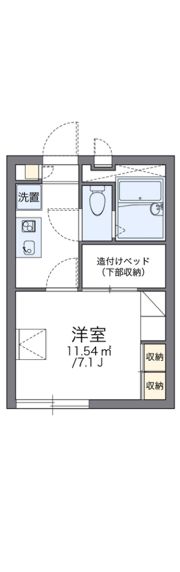 レオパレスレクリチュール立川の間取り画像