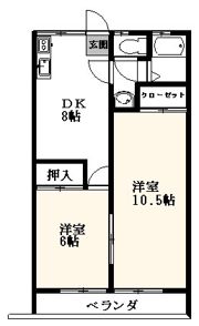 第一コーポ小嶋の間取り画像