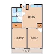 北八マンションの間取り画像