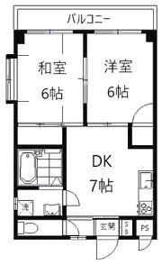 グランデュール富士見町A棟の間取り画像