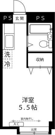 コーポ調布の間取り画像