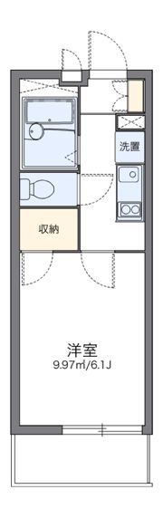 レオパレスケー ファイブの間取り画像