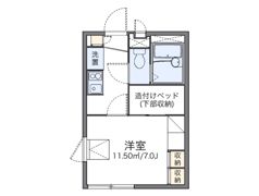 レオパレスコーポリッチIIの間取り画像