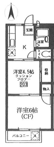 メゾンドシェリー保谷の間取り画像