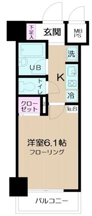 日神パレステージ三軒茶屋第2の間取り画像