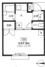 クレスト堀口の間取り画像