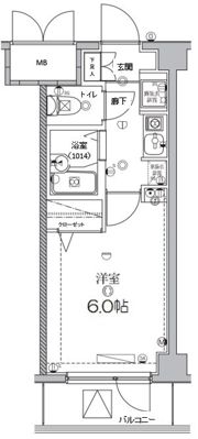 ユーコート千歳烏山の間取り画像