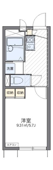 レオパレスサンブリッジの間取り画像