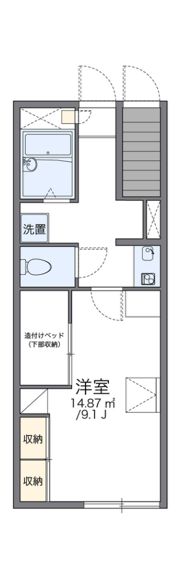 レオパレス北八王子Aの間取り画像