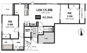 Chateau Blancの間取り画像