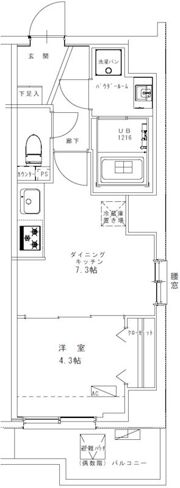 GENOVIA幡ヶ谷の間取り画像